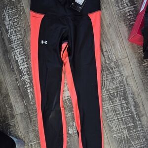 Under Armour Black and Pink Leggings